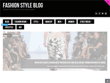 Tablet Screenshot of fashionstyleblog.com